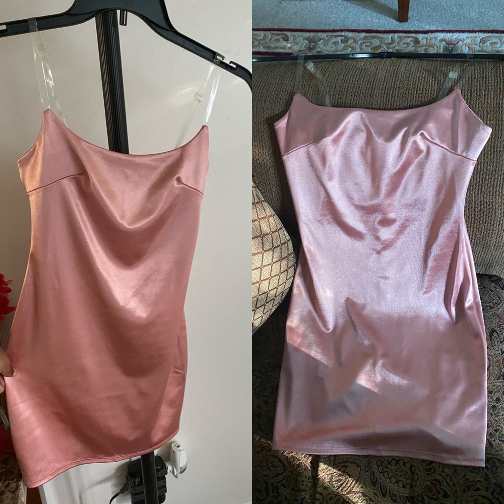 “last call satin mini dress”